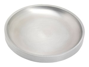 Matt Aluminium Candlestick Plate D 10 cm