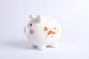 Dream Big Ceramic Piggy Bank