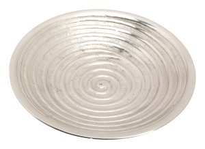 Nickel Plated Candlestick Plate D 10 cm