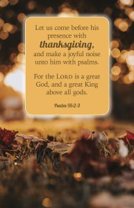 Thanksgiving Bulletin: Let Us Come (Package of 100)