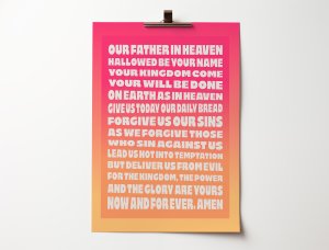 The Lords Prayer Poster