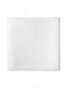 New 16" x 16" Purificator - White Cross Design