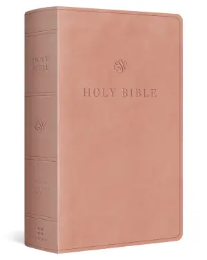 ESV Giant Print Personal Size Bible, Red Letter (TruTone, Blush Rose)
