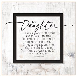 Plaque-Layered Grace-My Daughter (6 x 6)