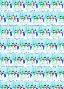 Snowkings And Candlelight Gift Wrap