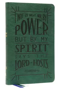 NKJV, Thinline Youth Edition Bible, Verse Art Cover Collection, Leathersoft, Green, Red Letter, Comfort Print