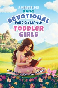 5 Minute 365 Daily Devotional for 2-3 Year Old Toddler Girls with Jesus and Bible Story Prayers: A Year of Stories and Prayers for Toddler Girls