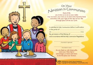 Admission to Communion Certificates Pack of 10