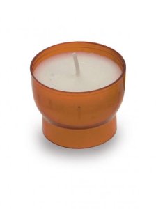 Amber Plastic Cased Lights with Skirt, 6 Hours, Pack of 50