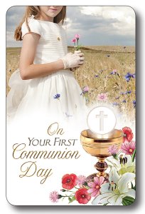 Girl's Communion Prayer Card