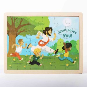 Jesus Loves You Wooden Jigsaw Puzzle