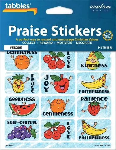 Tabbies Praise Stickers - Sent: Sentiment Children's Praise Stickers