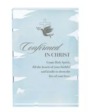 Plaque-Confirmed In Christ (4" x 6") (Pack of 3)
