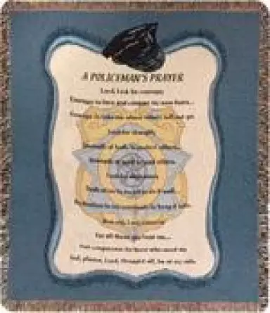 Throw-A Policeman's Prayer-Tapestry (50" x 60")