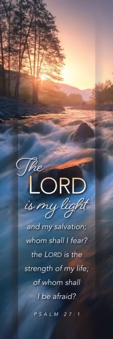 Bookmark-The Lord Is My Light And My Salvation (Psalm 27:1) (Pack Of 25)