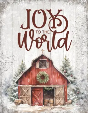Wall Plaque-Timberland Art-Joy To The World (11.75" x 15")
