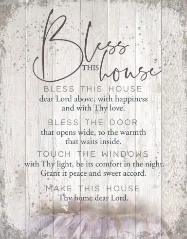 Wall Plaque-Timberland Art 11.75X15-Bless This House