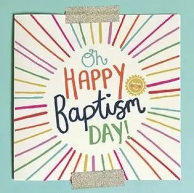 Oh Happy Baptism Day Single Card
