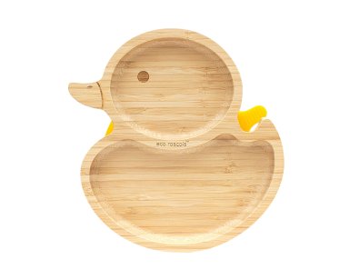 Bamboo Duck Suction Plate - Yellow