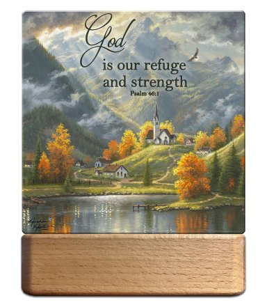 Night Light/Plaque-LED-In Spirit In Truth w/ Scripture (7"H)