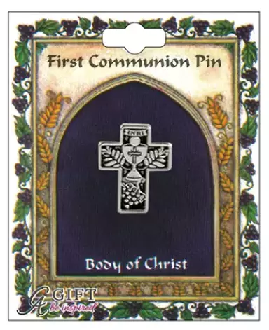 Communion Chalice in Cross Brooch