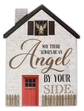 Angel by Your Side Porcelain Plaque