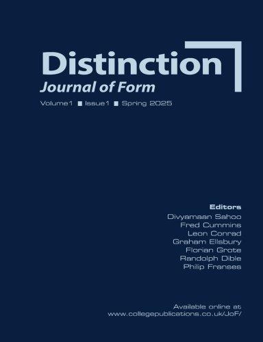 Distinction. Journal of Form