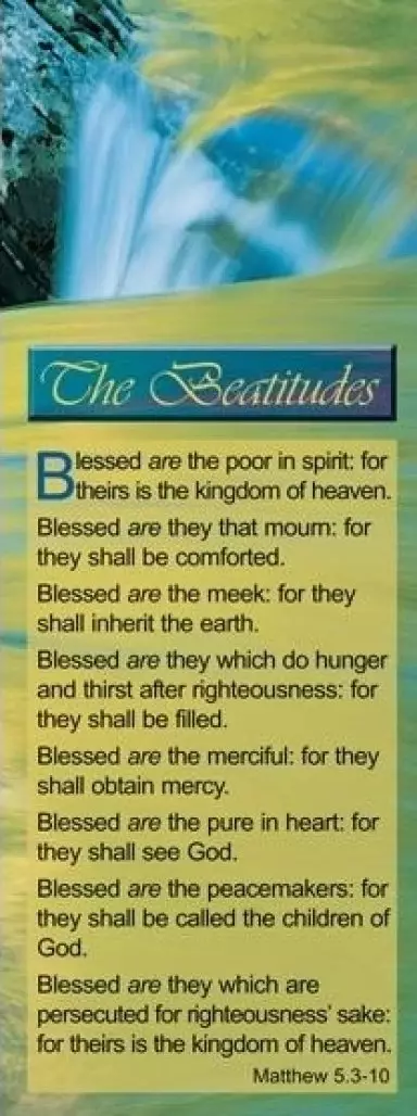 Bookmarks - The Beatitudes Mat. 5.3-10