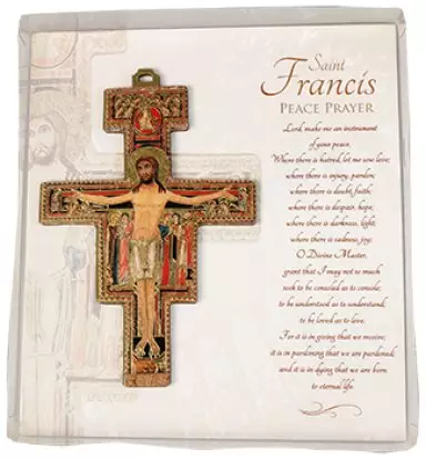 St. Francis Wood Cross 5 1/4 inch-Laser Cut