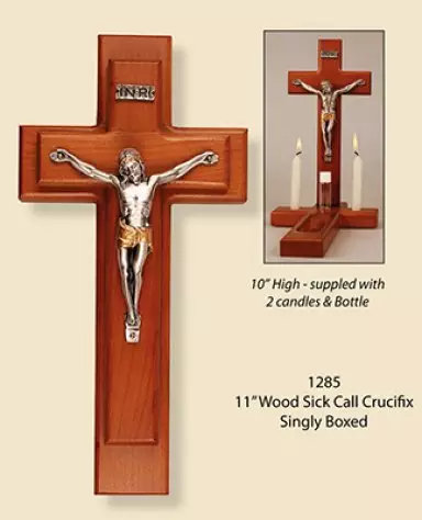 Sick Call Set - Wood Crucifix