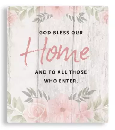 God Bless Our Home Plaque (38264)