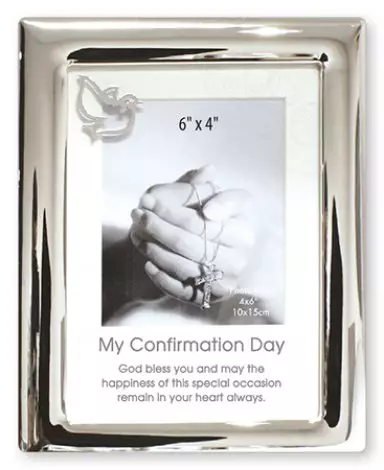 Silver Finish Confirmation Photo Frame
