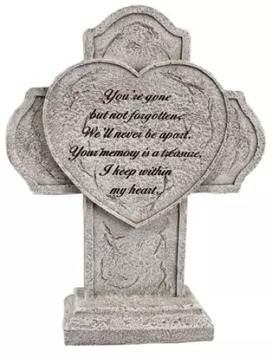 Resin Grave Cross/12 1/2 inch Standing