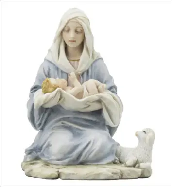 Veronese Resin Statue 6 inch Madonna & Child