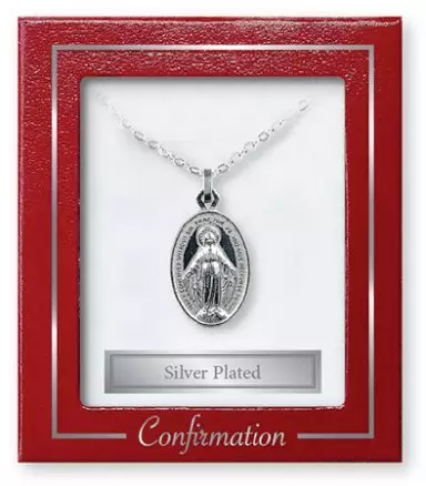 Silver Plated Necklet/Confirmation/Miraculous
