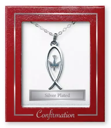 Silver Plated Necklet/Confirmation/Fish Shape