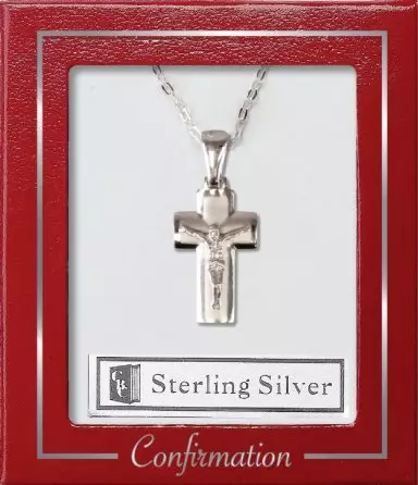 Silver Crucifix Confirmation Necklet
