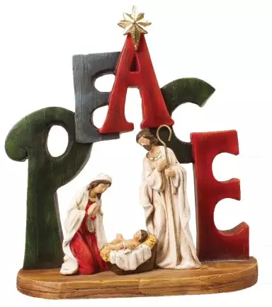Peace Holy Family Resin Nativity Set