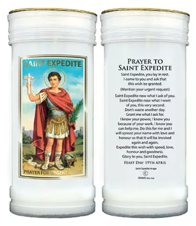 Single Pillar Candle - Saint Expedite
