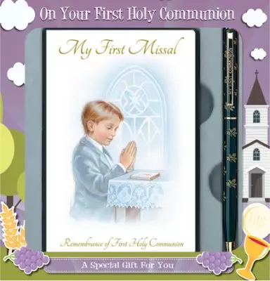 Book & Pen Communion Boy Gift Set
