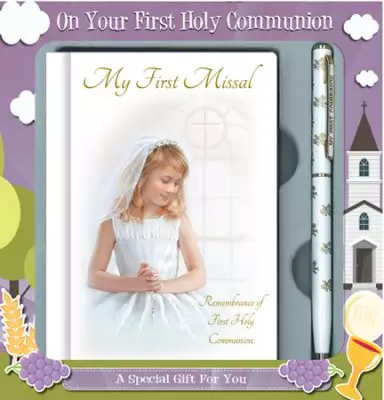 Girl's Book & Pen Communion Gift Set