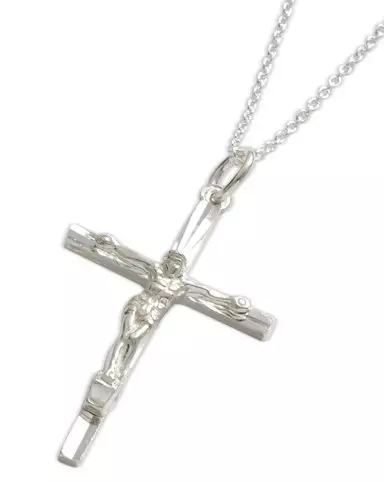 Diamond Cut Crucifix Pendant