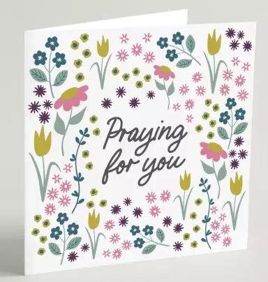'Praying For You' Greeting Card & Envelope