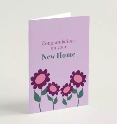 New Home Greeting Card & Envelope