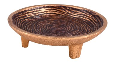 Gold & Brown Incense Bowl D 18 cm