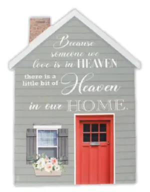 Heaven In Our Home Porcelain Plaque