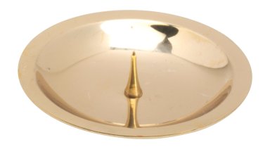 Polished Candlestick Plate with Thorn D 8 cm