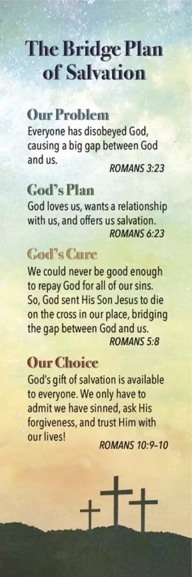 Plan of Salvation Bookmark (pack of 25)