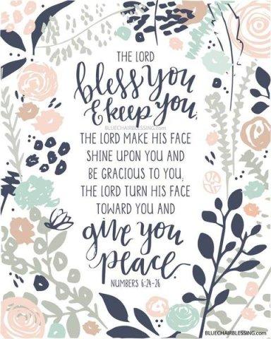 The Lord Bless You A4 Print