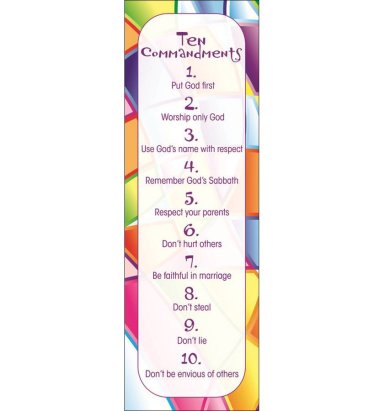 Bookmark: Ten Commandments - Kids